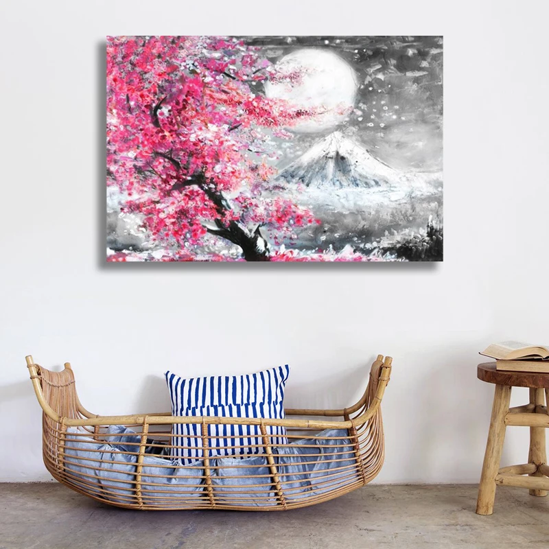 Modern Mount Fuji Cherry Blossom Canvas Painting Landscape Japan Poster and Print Wall Art Picture for Living Room Decor Cuadros
Modern Mount Fuji Cherry Blossom Canvas Painting Landscape Japan Poster and Print Wall Art Picture for Living Room Decor Cuadros