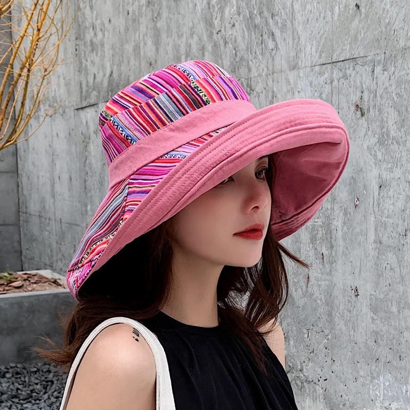 Women's Sun Hats Summer Beach UV Protection UPF Packable Wide Brim Chin Strap Can be Worn on Both Sides Oversized Bucket Hat
Women's Sun Hats Summer Beach UV Protection UPF Packable Wide Brim Chin Strap Can be Worn on Both Sides Oversized Bucket Hat