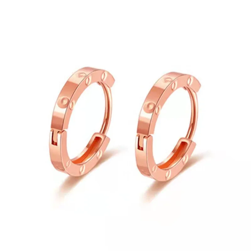 POFUNUO Real 18K Gold Earrings Pure AU750 for Women Fashion Fine Jewelry Light Simple Earrings Buckle 2021 New Genuine
POFUNUO Real 18K Gold Earrings Pure AU750 for Women Fashion Fine Jewelry Light Simple Earrings Buckle 2021 New Genuine