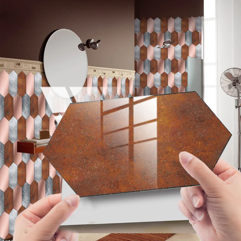 12Pcs Hexagon Kichen Wall Sticker Tiles Waterproof DIY Home Decoration Modern Self-adhesive Paint for Vinyl Crystal Tile 10x20cm
12Pcs Hexagon Kichen Wall Sticker Tiles Waterproof DIY Home Decoration Modern Self-adhesive Paint for Vinyl Crystal Tile 10x20cm