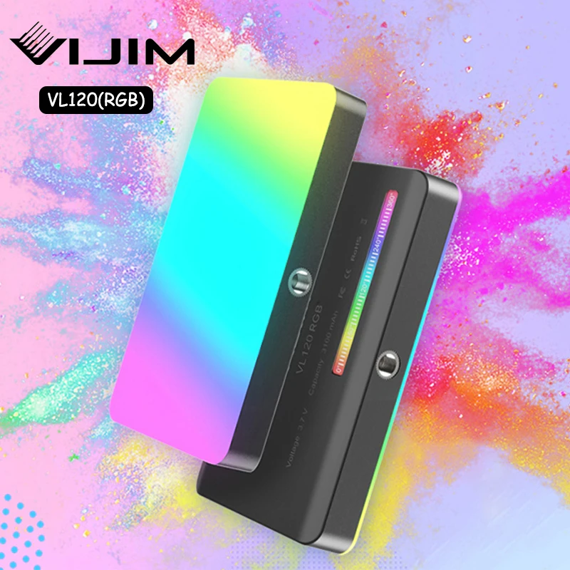 Ulanzi VL120 RGB Full Color LED Fill Light Dimmable 2500K-9000K Photography Lamp Handheld Lights Scene Bi-Color Panel Light
Ulanzi VL120 RGB Full Color LED Fill Light Dimmable 2500K-9000K Photography Lamp Handheld Lights Scene Bi-Color Panel Light