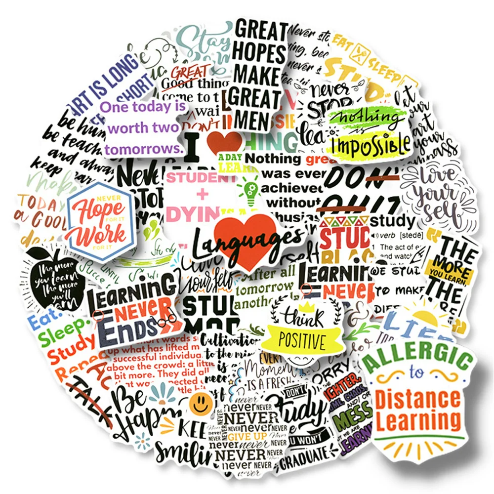 10/30/50PCS Motivational Text Sticker English Phrase Slogan DIY Decoration Inspirational Learning Motto Sticker Wholesale
10/30/50PCS Motivational Text Sticker English Phrase Slogan DIY Decoration Inspirational Learning Motto Sticker Wholesale