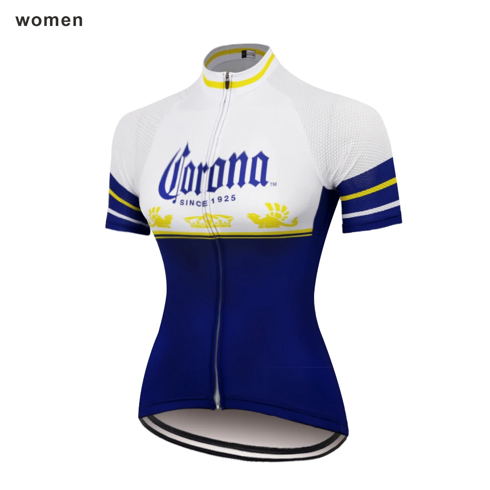 Женская майка для велоспорта летняя дышащая Синяя горного и спорта Maillot Pro