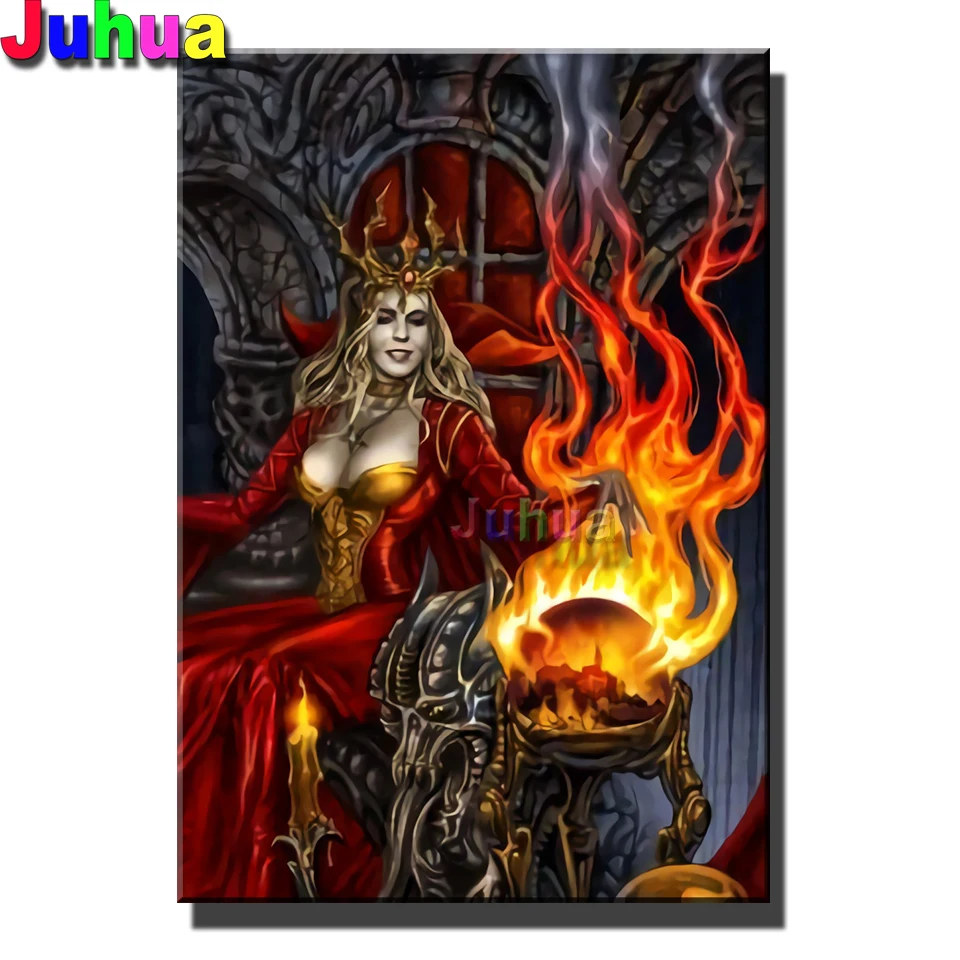 5D Diy Diamond painting Fantasy Fiery Throne Queen full square/round mosaic Gothic Woman 5d diy diamond embroidery Sale,
5D Diy Diamond painting Fantasy Fiery Throne Queen full square/round mosaic Gothic Woman 5d diy diamond embroidery Sale,