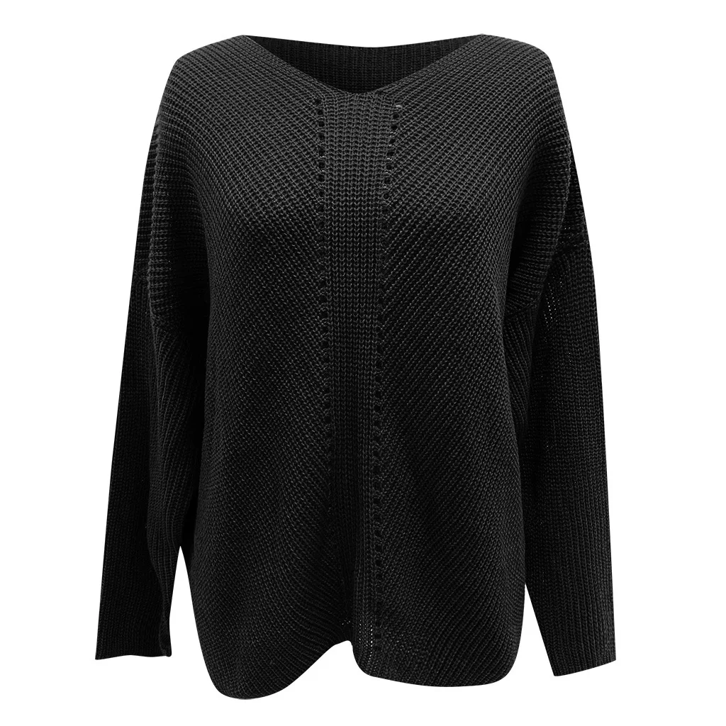 2020 Autumn Winter Fashion Women Fleece Warm Sweater V Neck Long Sleeve Knitted Sweaters Solid Elegant Pullovers Lady Jumeper
2020 Autumn Winter Fashion Women Fleece Warm Sweater V Neck Long Sleeve Knitted Sweaters Solid Elegant Pullovers Lady Jumeper