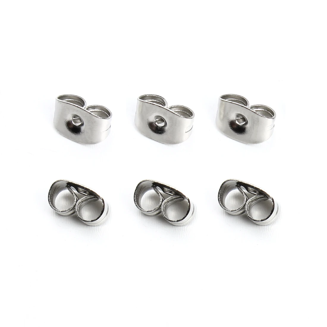 50pcs/lot Stainless Steel Earring Back Plug Earring Settings Base Ear Studs Back Ear Stopper for DIY Jewelry Earring Findings
50pcs/lot Stainless Steel Earring Back Plug Earring Settings Base Ear Studs Back Ear Stopper for DIY Jewelry Earring Findings