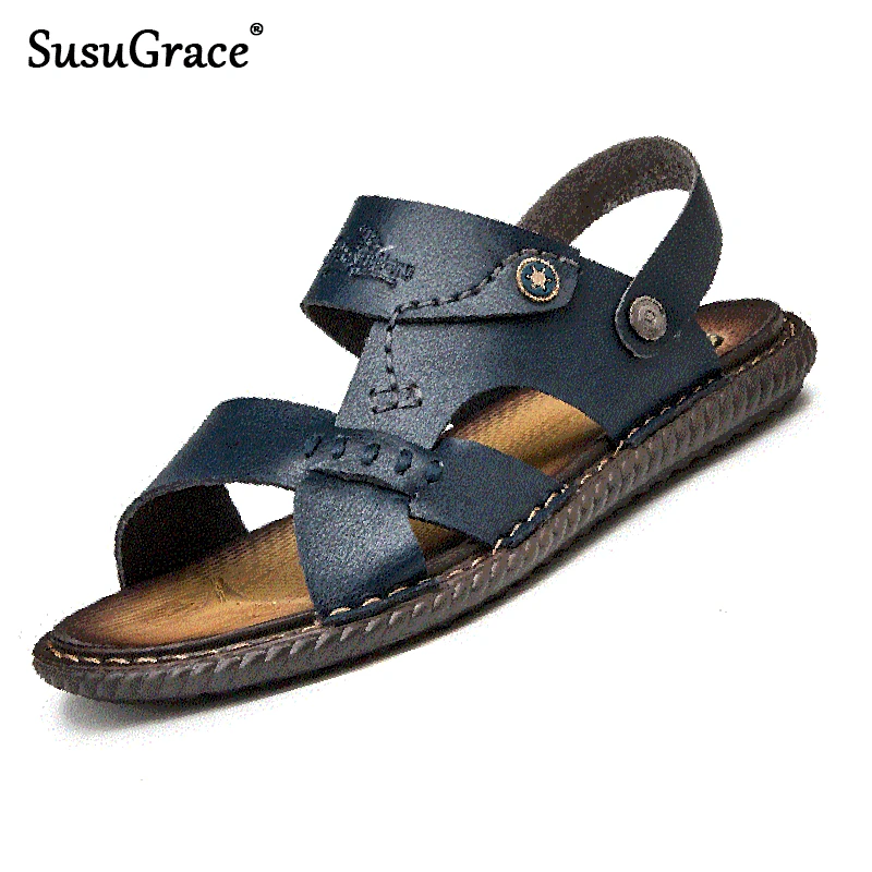SusuGrace Men's Sandals Summer Fashion Casual Footwear Slippers Summer Non-slip Beach Shoes Ankle-Wrap Wearing Zandalias Hombre
SusuGrace Men's Sandals Summer Fashion Casual Footwear Slippers Summer Non-slip Beach Shoes Ankle-Wrap Wearing Zandalias Hombre