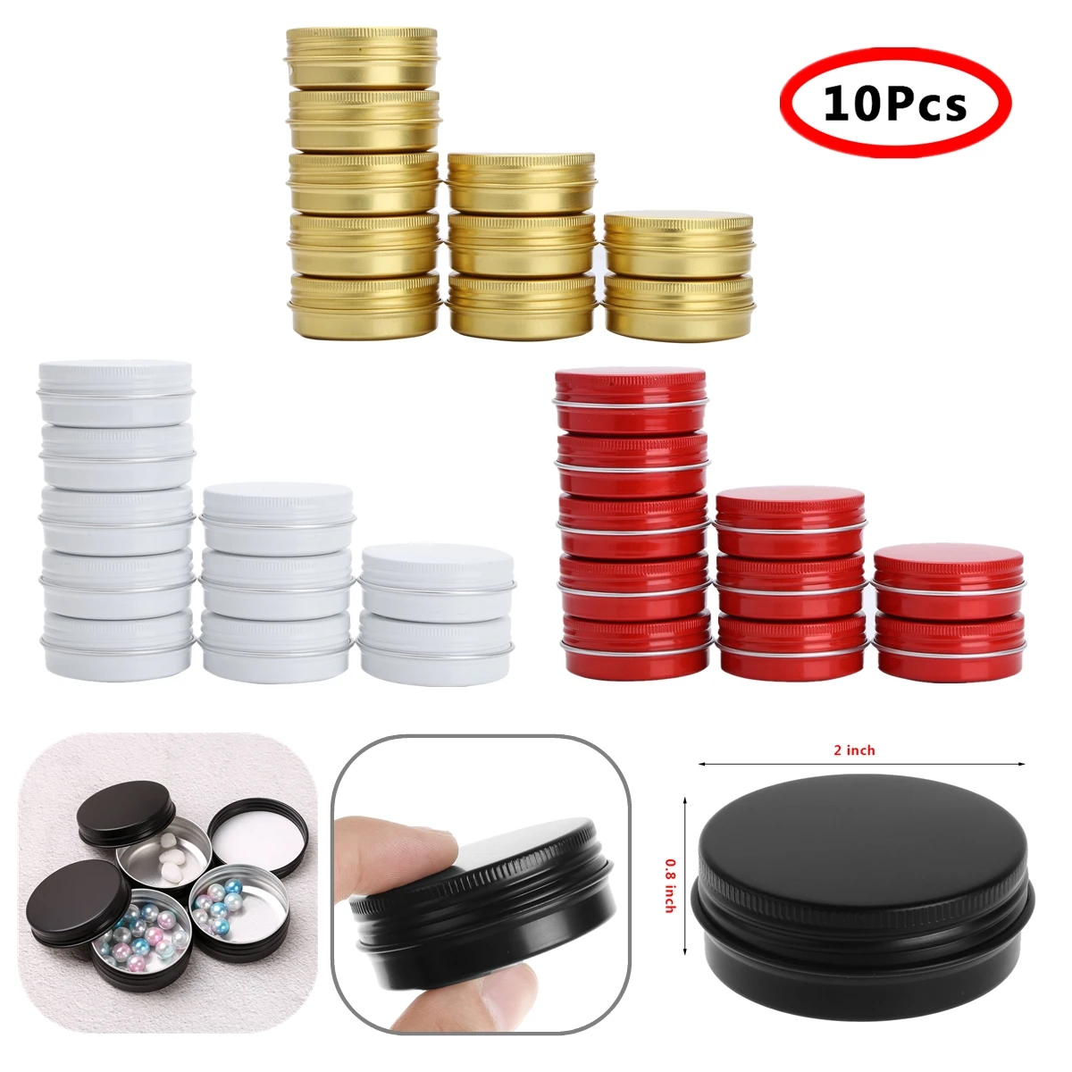 10pcs 30ml Aluminum jars Round Metal Tin Container Screw Top Cans Cosmetic Sample Containers Candle Travel Tins Tea Storage Jar
10pcs 30ml Aluminum jars Round Metal Tin Container Screw Top Cans Cosmetic Sample Containers Candle Travel Tins Tea Storage Jar