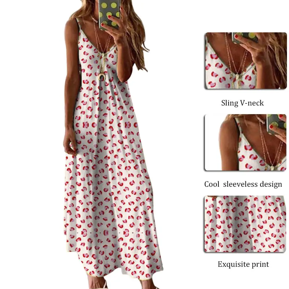 ZITY Casual Women Robe Sexy Maxi Dress Summer Sleeveless V -Neck Printed Long Dress Big Swing Tie Dye Plus Size Boho Dress
ZITY Casual Women Robe Sexy Maxi Dress Summer Sleeveless V -Neck Printed Long Dress Big Swing Tie Dye Plus Size Boho Dress