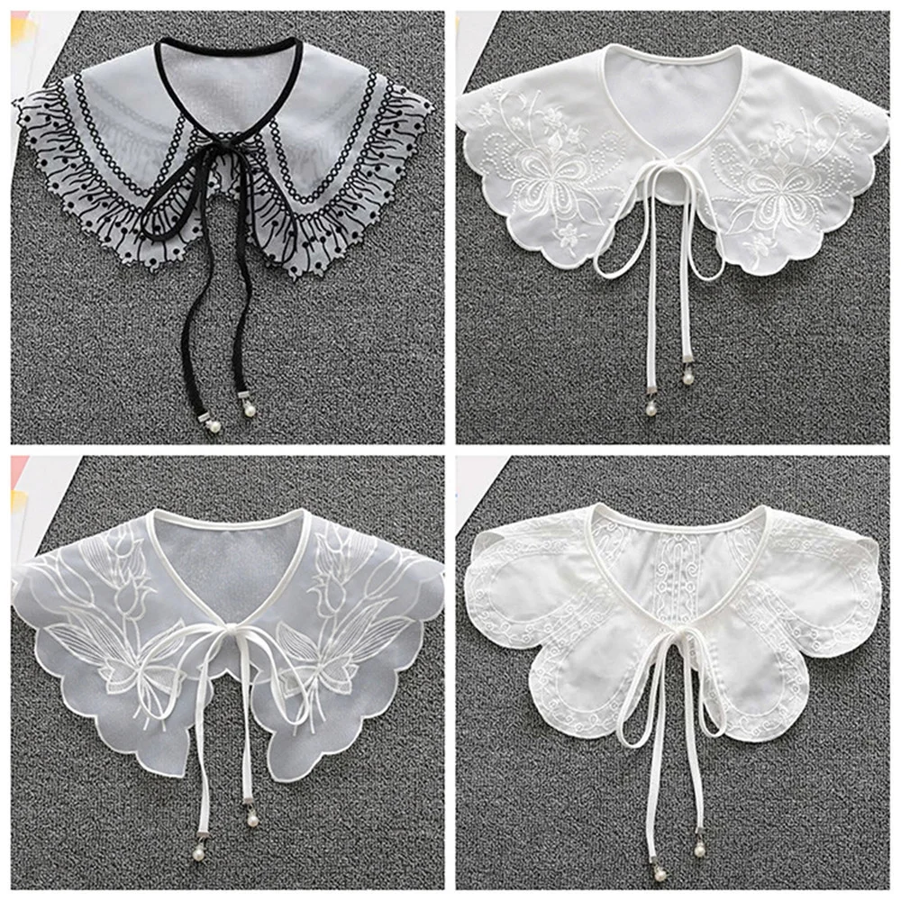 Blusa de cuello falso de encaje para mujer, cuello de muñeca con hombro en la nube, camisa desmontable, accesorios de ropa para
Blusa de cuello falso de encaje para mujer, cuello de muñeca con hombro en la nube, camisa desmontable, accesorios de ropa para