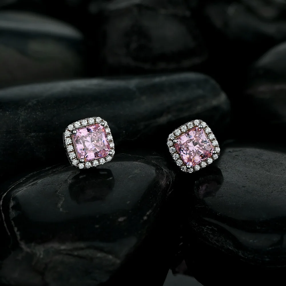 Hot Sale 100% 925 Sterling Silver Pink Sapphire Citrine Created Moissanite Gemstone Ear Studs Earrings Fine Jewelry Wholesale
Hot Sale 100% 925 Sterling Silver Pink Sapphire Citrine Created Moissanite Gemstone Ear Studs Earrings Fine Jewelry Wholesale