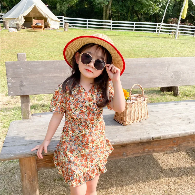 WLG Girls Dress Kids Clothes Summer Yellow Purple Floral Printed Trumpet Mermaid Dresses Baby Girl Casual Clothes for 1-6 Years
WLG Girls Dress Kids Clothes Summer Yellow Purple Floral Printed Trumpet Mermaid Dresses Baby Girl Casual Clothes for 1-6 Years