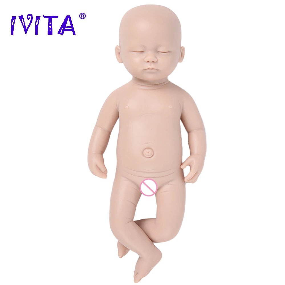 Неокрашенные мягкие куклы IVITA силиконовые Реборн реалистичные игрушки сделай