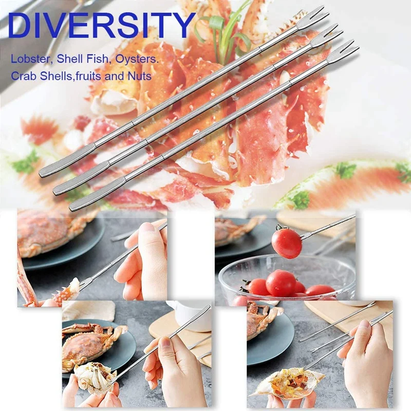 18Pcs Seafood Tools Crab Crackers Nut Cracker Forks Set Opener Shellfish Lobster Leg Sheller Kitchen Accessories
18Pcs Seafood Tools Crab Crackers Nut Cracker Forks Set Opener Shellfish Lobster Leg Sheller Kitchen Accessories