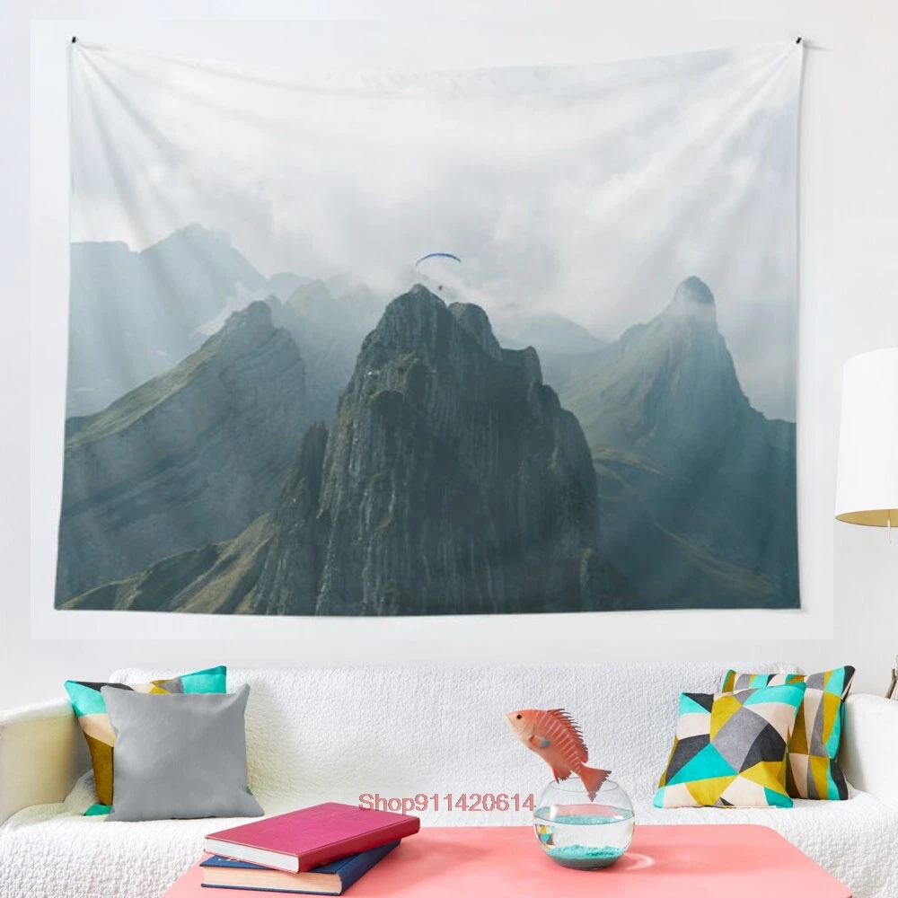 

Flying Mountain Explorer Landscape Photography tapestry Art Wall Hanging Tapestries for Living Room Home Dorm Decor