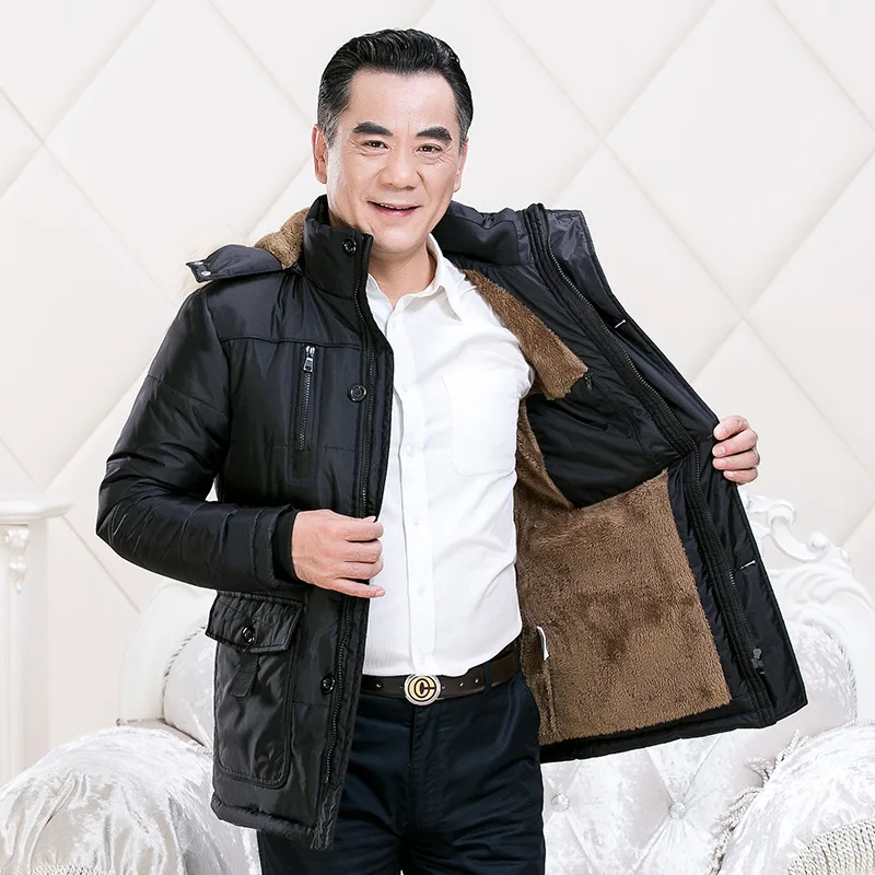 2020 winter middle-aged and elderly dad wear hooded plus velvet thick warm cotton jacket men's padded jacket
2020 winter middle-aged and elderly dad wear hooded plus velvet thick warm cotton jacket men's padded jacket