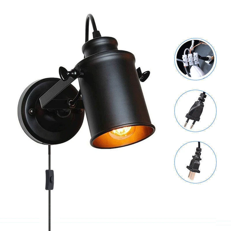 E27 Retro Industrial Style Wrought Iron Wall Lamp Bedroom Study Restaurant Bar Cafe Lamp Led Wall Light Wall Decor Light
E27 Retro Industrial Style Wrought Iron Wall Lamp Bedroom Study Restaurant Bar Cafe Lamp Led Wall Light Wall Decor Light