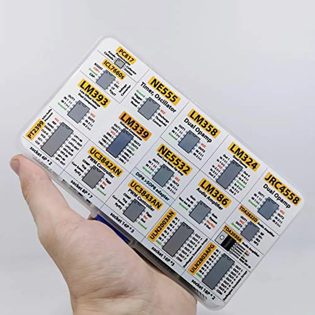 150 Pcs Opamp Oscillator Timer Optocoupler IC Pwm IC Chip Assortment Operational Amplifier PC817 NE555 LM358 LM324 JRC4558
150 Pcs Opamp Oscillator Timer Optocoupler IC Pwm IC Chip Assortment Operational Amplifier PC817 NE555 LM358 LM324 JRC4558
