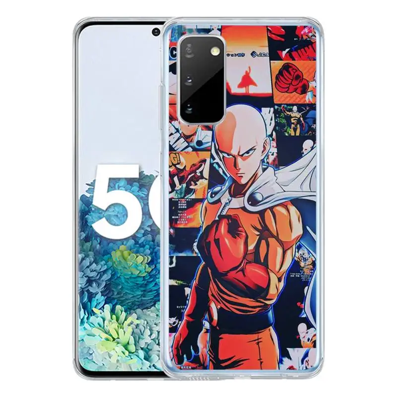 One-Punch Man Anime Phone Case For Samsung S10 S10lite 2019 S9 S9plus S8 S7 transparent cases