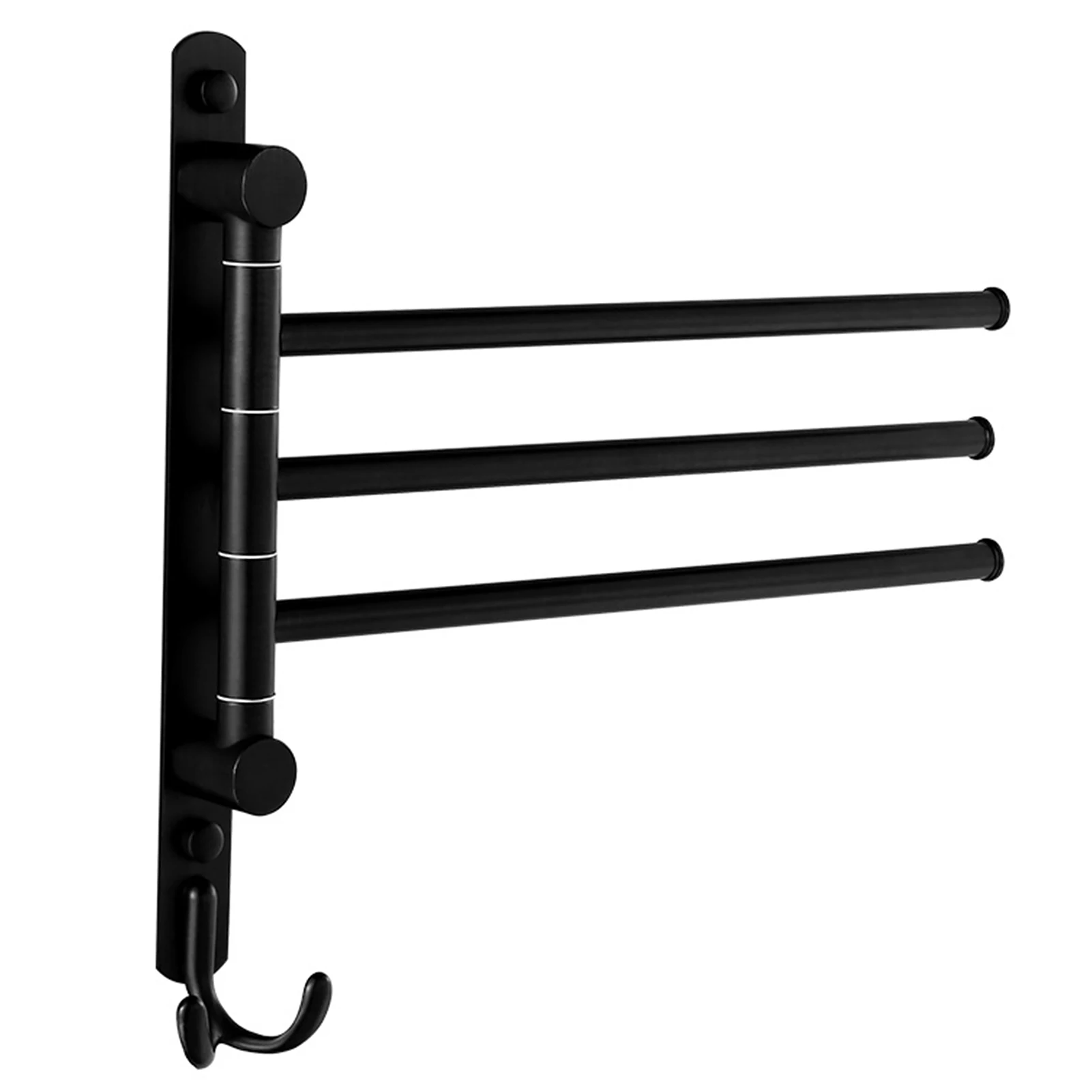 Rustproof Wall Mount Home Space Saving Stainless Steel With Screws Kitchen Heavy Duty Swivel Towel Rack With Hook For Bathroom
Rustproof Wall Mount Home Space Saving Stainless Steel With Screws Kitchen Heavy Duty Swivel Towel Rack With Hook For Bathroom