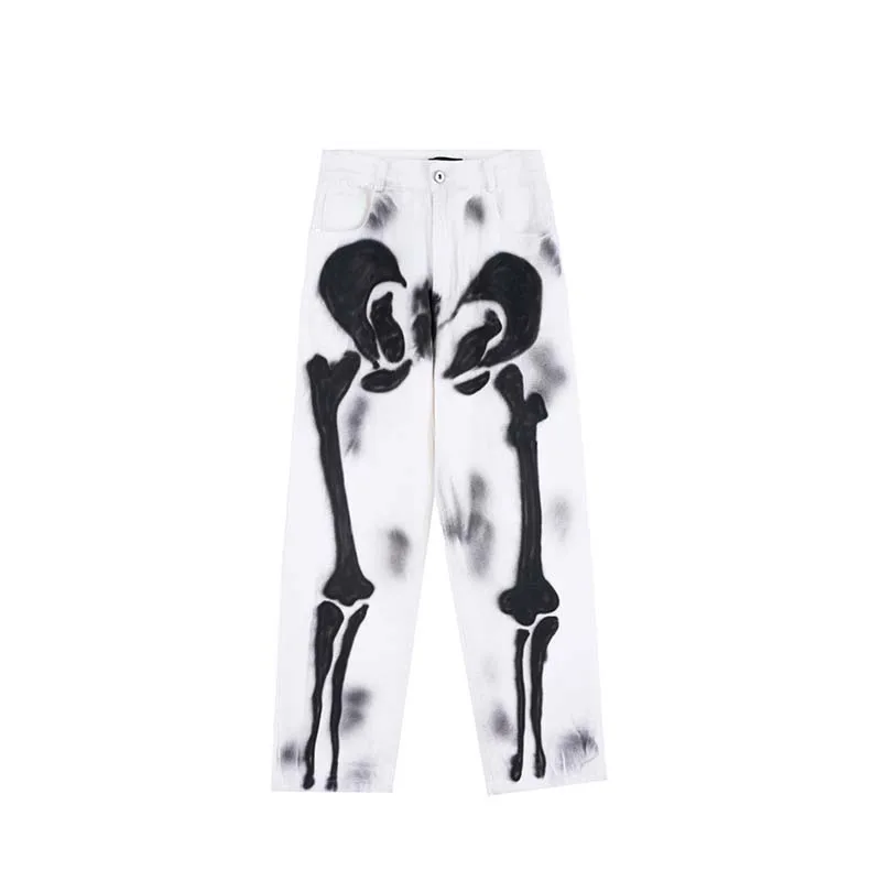 2021 designer pants men clothing streetwear graffiti men jeans trousers Skeleton denim Hip Hop men jeans pants slim fit
2021 designer pants men clothing streetwear graffiti men jeans trousers Skeleton denim Hip Hop men jeans pants slim fit