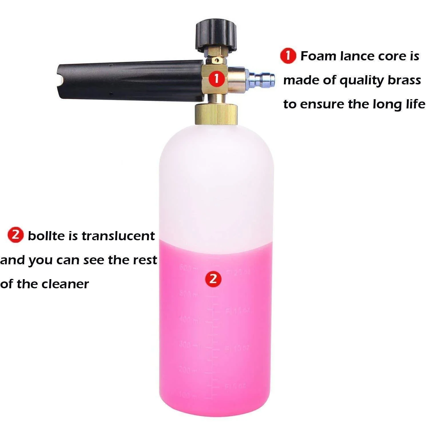 Car Wash Snow Foam Lance Foam Cannon Gun Tornado for Foam Generator for High Pressure Washer Car Washer Machine