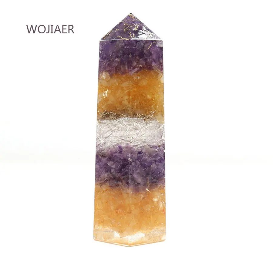 WOJIAER Natural Crystal Chip Stone Ogan Resin Large Hexagonal Column Decor Healing Point Decoration Home Decoration ZBM181
WOJIAER Natural Crystal Chip Stone Ogan Resin Large Hexagonal Column Decor Healing Point Decoration Home Decoration ZBM181