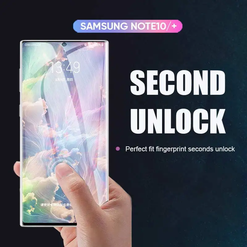 20D Защита экрана для samsung Galaxy Note 10 Pro S8 S9 S10 Plus полное покрытие Защитная пленка 8 9 S10e
