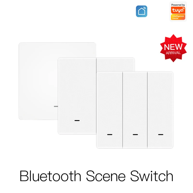1/2/3Gang Tuya Wireless Scene Switch Bluetooth-compatible Mesh Push Button Battery Powered Transmitter Scenario For Smart Device
1/2/3Gang Tuya Wireless Scene Switch Bluetooth-compatible Mesh Push Button Battery Powered Transmitter Scenario For Smart Device