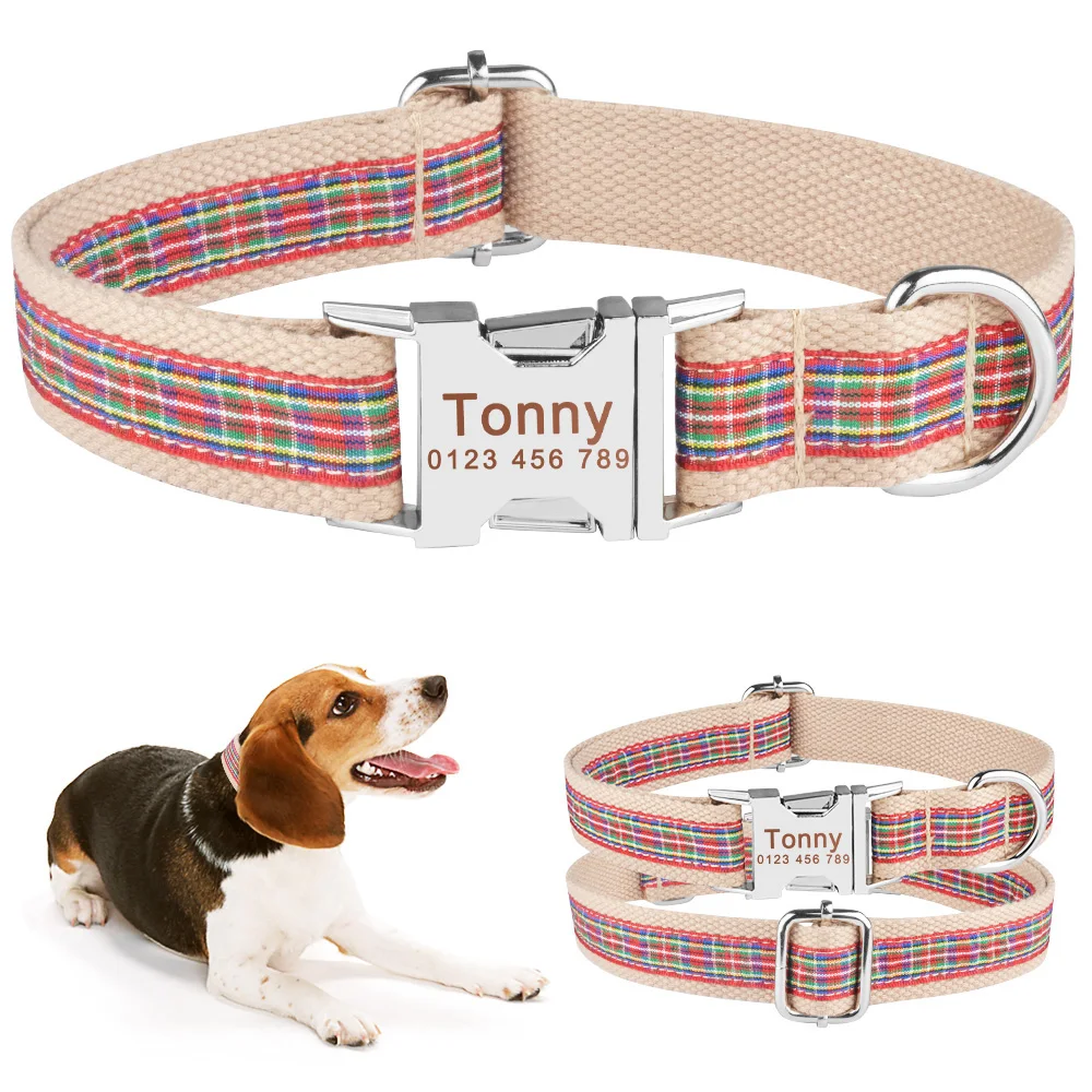 AiruiDog Dog Collars Pet Supplies Durable Nylon Personalized Dog Collar Custom Engraved Dogs Name On Buckle XS-L
AiruiDog Dog Collars Pet Supplies Durable Nylon Personalized Dog Collar Custom Engraved Dogs Name On Buckle XS-L