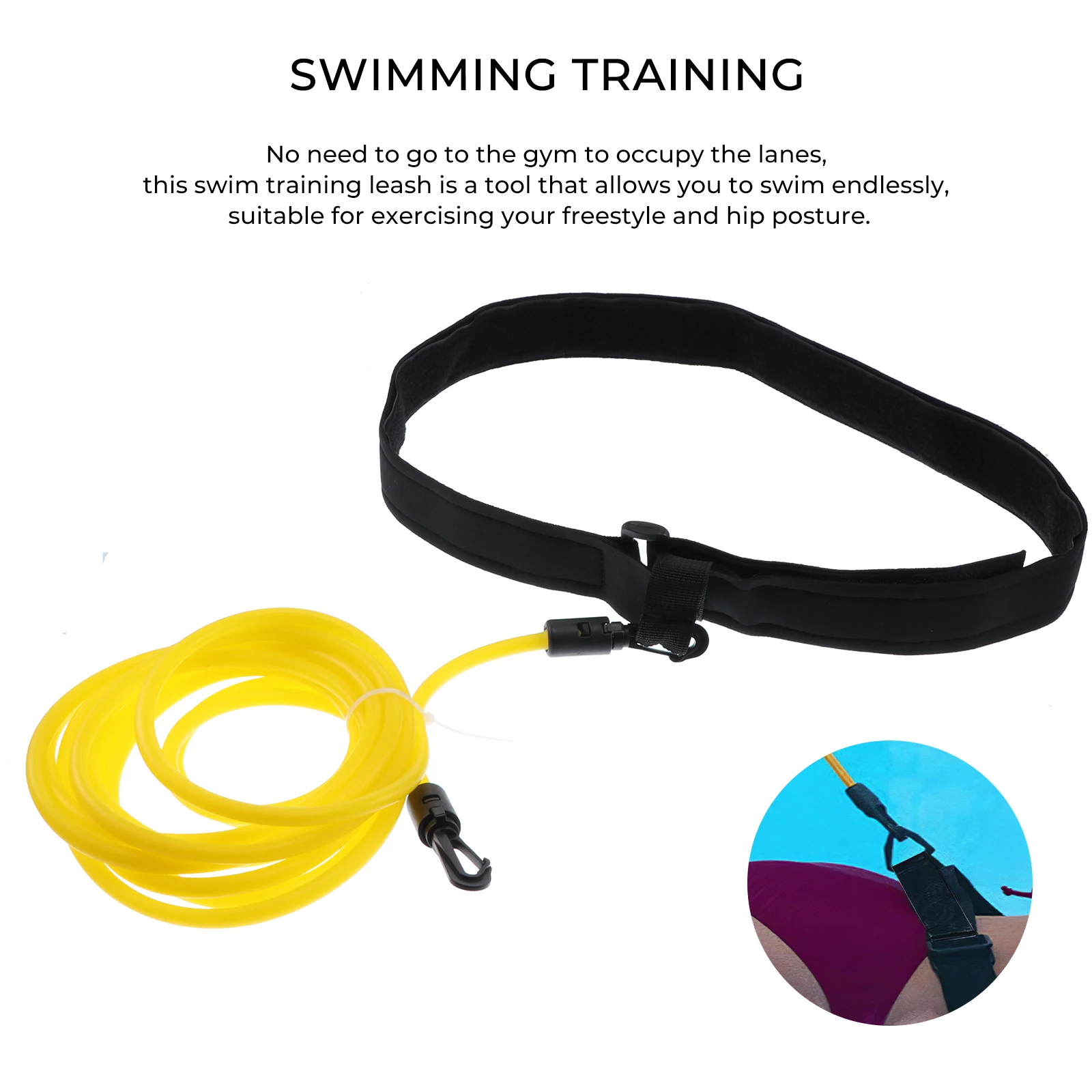 Swim Training Leash Adjustable Swim Ankle Straps With 4-Meter/157.2inch Hose Swimming Posture Training Tool For Home Pool
Swim Training Leash Adjustable Swim Ankle Straps With 4-Meter/157.2inch Hose Swimming Posture Training Tool For Home Pool