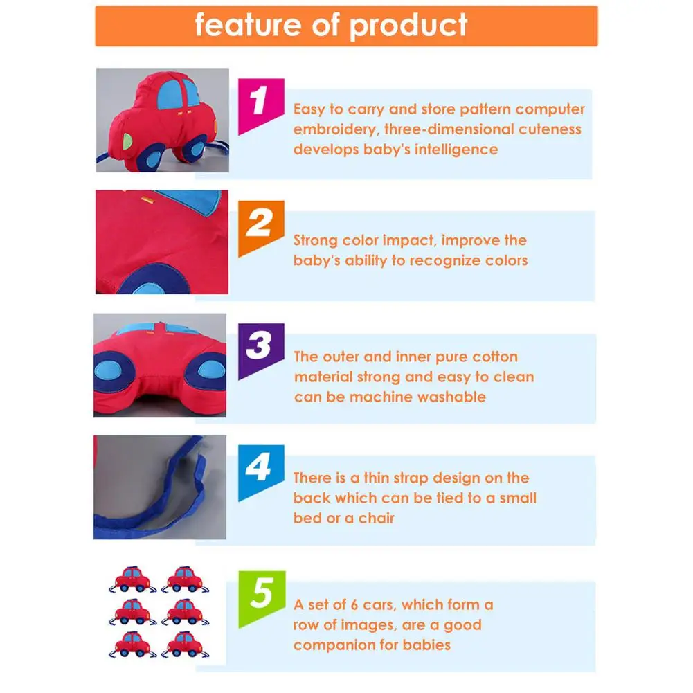 6pcs Cartoon Skin-Friendly Baby Crib Fence Soft Cotton Baby Car Bed Skirt Red Car Bed Circumference Bumpers In The Crib Rails
6pcs Cartoon Skin-Friendly Baby Crib Fence Soft Cotton Baby Car Bed Skirt Red Car Bed Circumference Bumpers In The Crib Rails