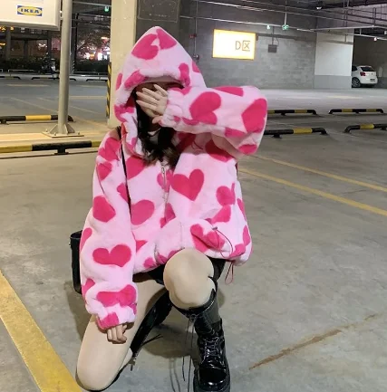 Women's faux rabbit fur jacket autumn and winter 2022 new love plush jacket women loose hooded thick cotton-padded clothes tide
Women's faux rabbit fur jacket autumn and winter 2022 new love plush jacket women loose hooded thick cotton-padded clothes tide