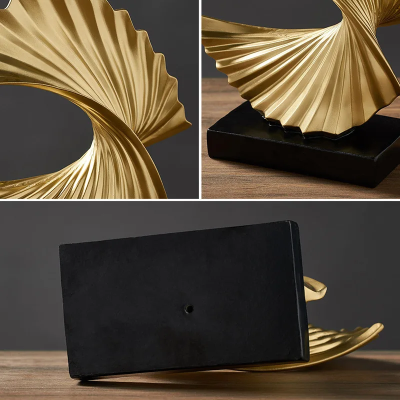 Modern Decor Abstract Sculpture Resin Sculptur Art Golden Statue Living Room Home Decoration Office Desk Decoration Accessories 
Modern Decor Abstract Sculpture Resin Sculptur Art Golden Statue Living Room Home Decoration Office Desk Decoration Accessories