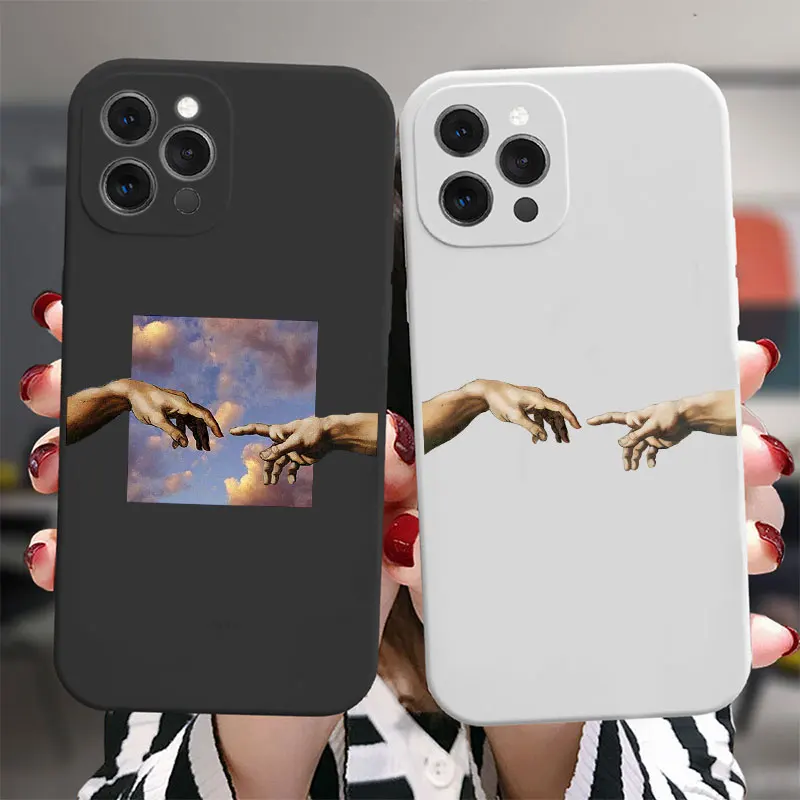 Funny Hand Creation of Adam Cell Soft Phone Case For iPhone 14 Pro Max 11 12 13 Pro Max 7 8 Plus XS Max XR XS Candy color Cover
Funny Hand Creation of Adam Cell Soft Phone Case For iPhone 14 Pro Max 11 12 13 Pro Max 7 8 Plus XS Max XR XS Candy color Cover