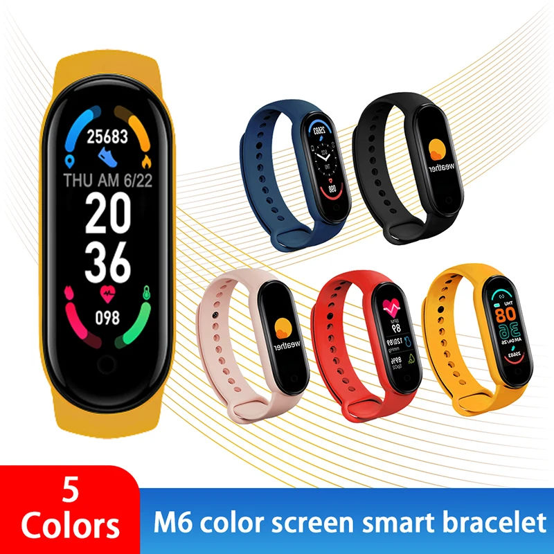 M6 Smart Bracelet Fitness Pedometer Smartband Heart Rate Blood Pressure Monitor Tracker Smart Band For XIaomi iOS Android Phone
M6 Smart Bracelet Fitness Pedometer Smartband Heart Rate Blood Pressure Monitor Tracker Smart Band For XIaomi iOS Android Phone