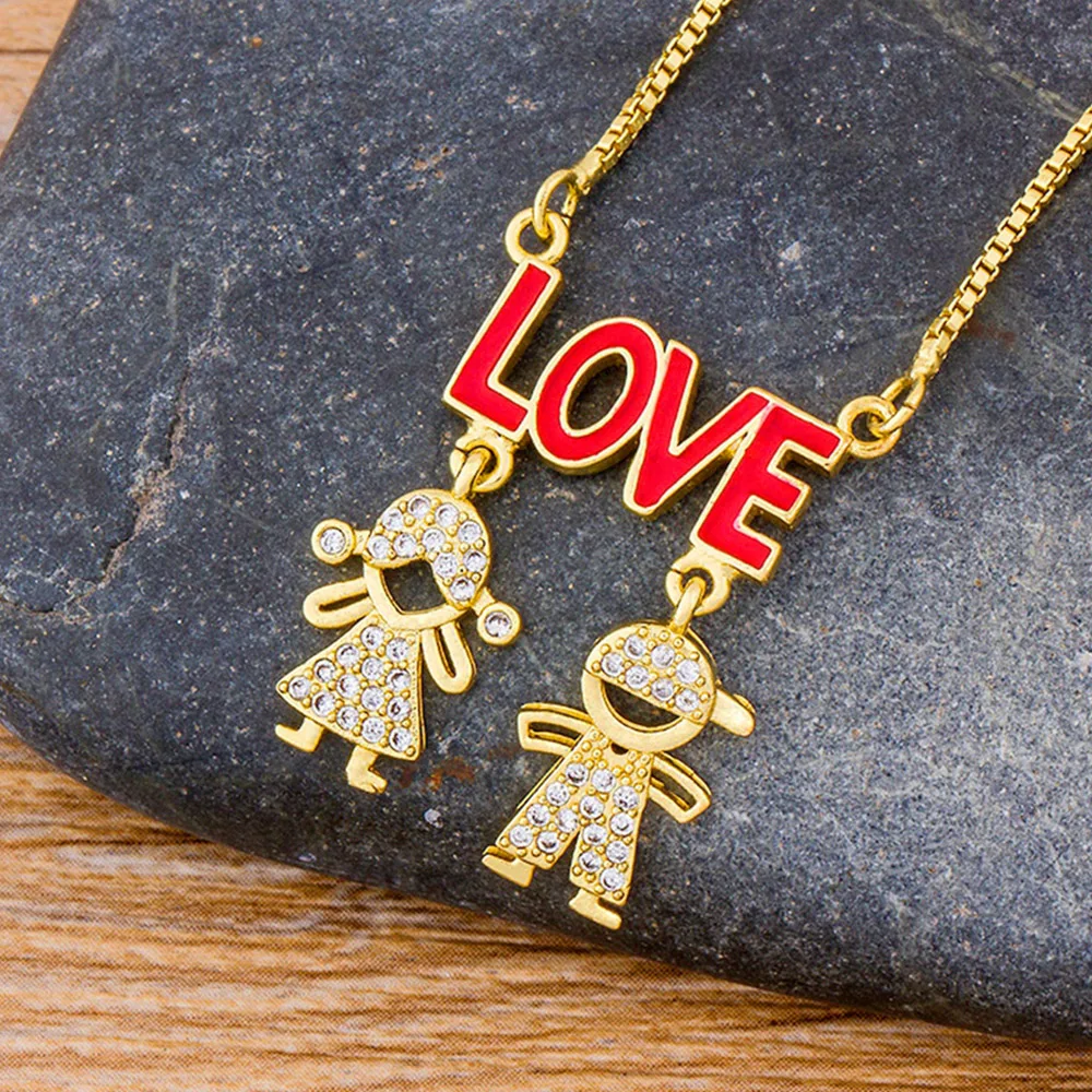 AIBEF Lovely Boy & Girl Letter Love Pendant Necklace Couple Necklaces For Lovers Chain Charm Necklace Collar Best Jewelry Gift
AIBEF Lovely Boy & Girl Letter Love Pendant Necklace Couple Necklaces For Lovers Chain Charm Necklace Collar Best Jewelry Gift
