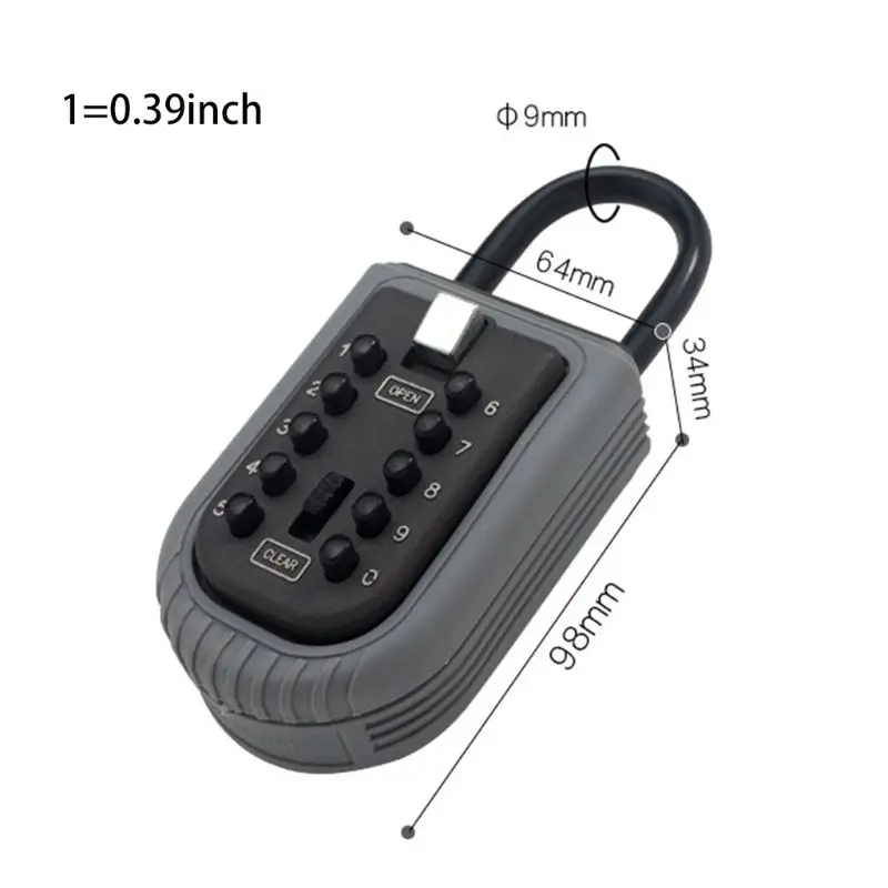 Punch Free Spare Key Safe Storage Box for Home Family Realtor Waterproof Push Button Code Combination Password Security
Punch Free Spare Key Safe Storage Box for Home Family Realtor Waterproof Push Button Code Combination Password Security