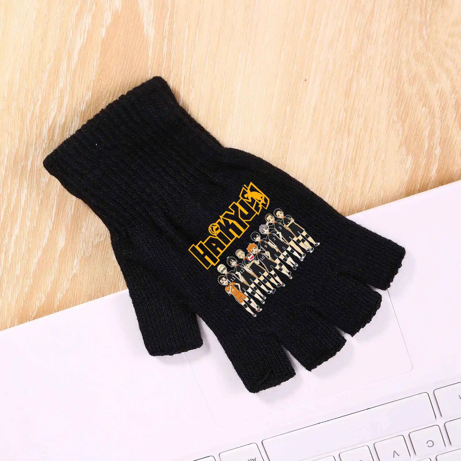 Anime Haikyuu Cosplay Accessories For Man Women Cotton Knitting Wrist Gloves Mitten Open Fingered Gloves Christmas Gift
Anime Haikyuu Cosplay Accessories For Man Women Cotton Knitting Wrist Gloves Mitten Open Fingered Gloves Christmas Gift