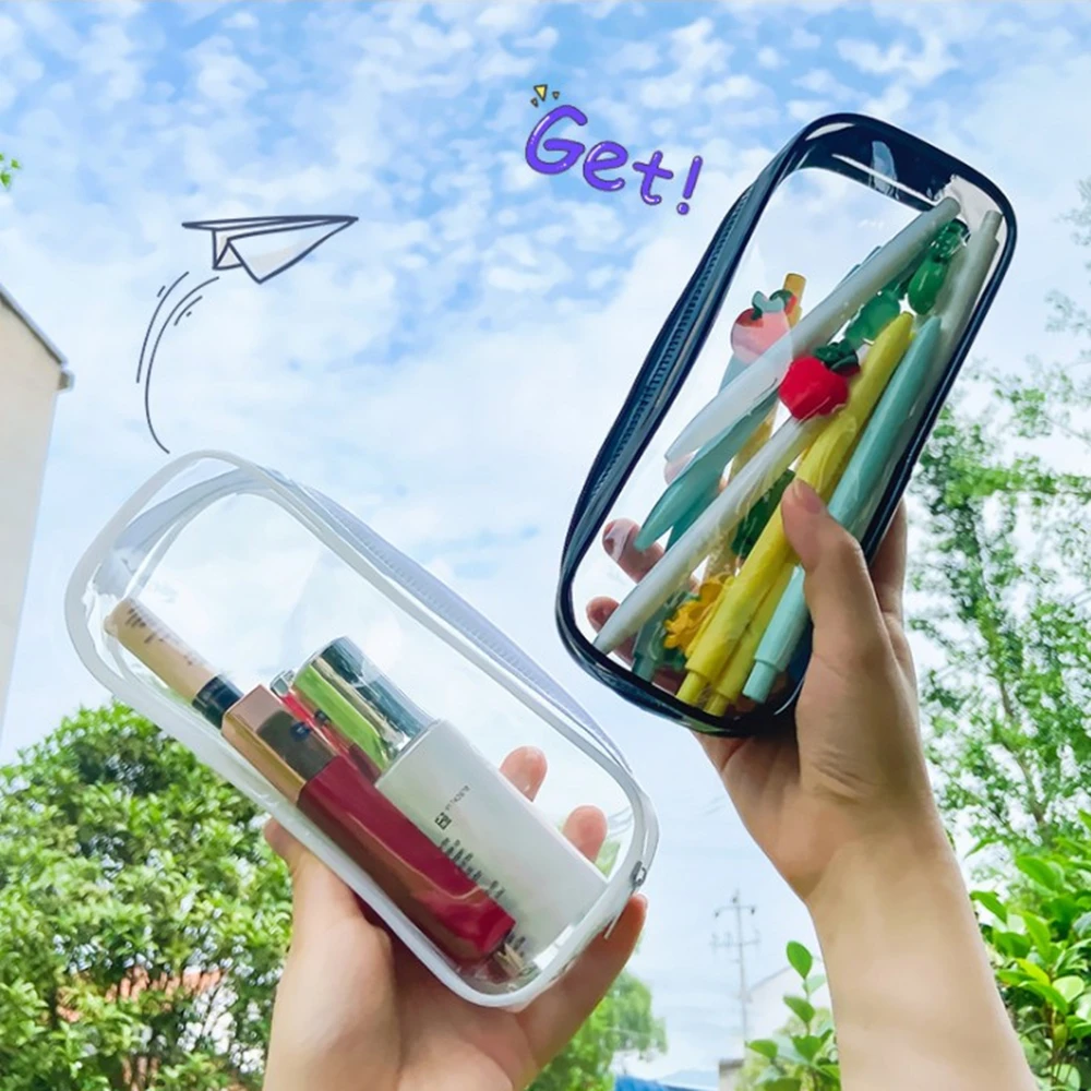 Large Capacity Zipper Pencil Waterproof Case Pen Pouch Gifts Transparent Pvc Pen Box Stationery Storage Makeup Bag School Suppli
Large Capacity Zipper Pencil Waterproof Case Pen Pouch Gifts Transparent Pvc Pen Box Stationery Storage Makeup Bag School Suppli