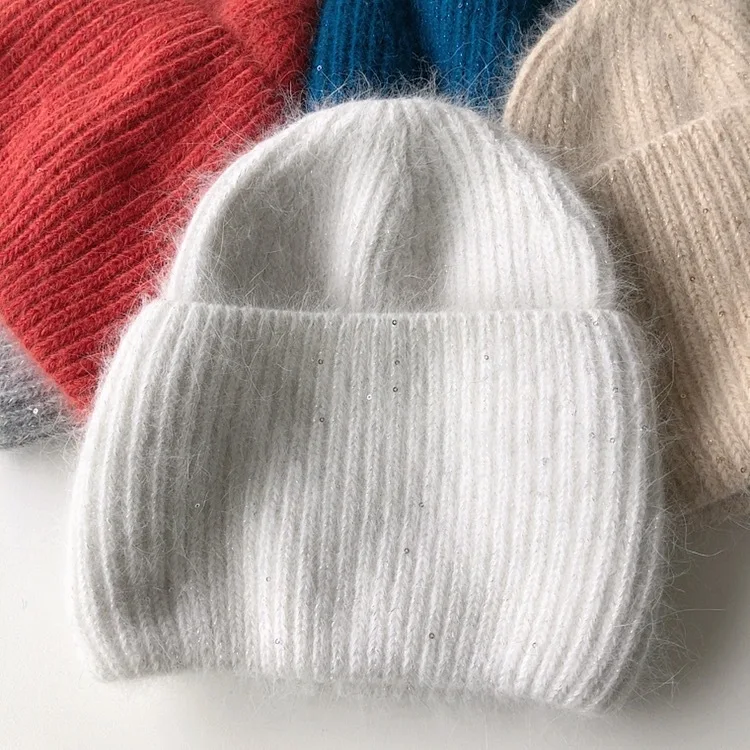 2020 New Rabbit Fur Warm Beanie Hat Women Winter Hats Sequins Bling Thick Knitted Skullies Beanies for Women Gorros Female Cap
2020 New Rabbit Fur Warm Beanie Hat Women Winter Hats Sequins Bling Thick Knitted Skullies Beanies for Women Gorros Female Cap
