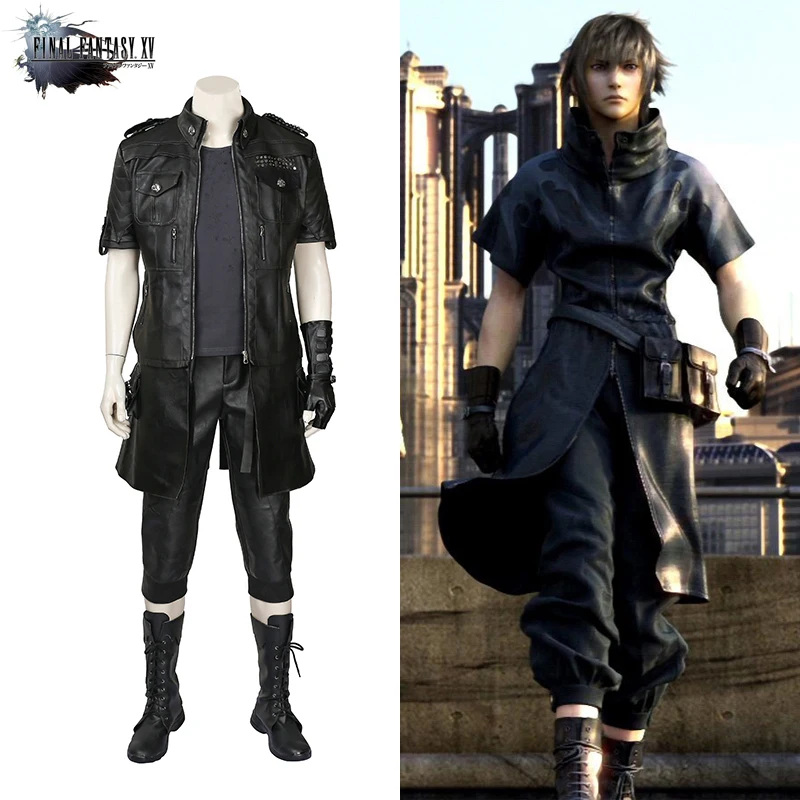 Размер на заказ Final Fantasy XV Noctis Lucis Caelum карнавальный костюм PU Униформа костюмы для