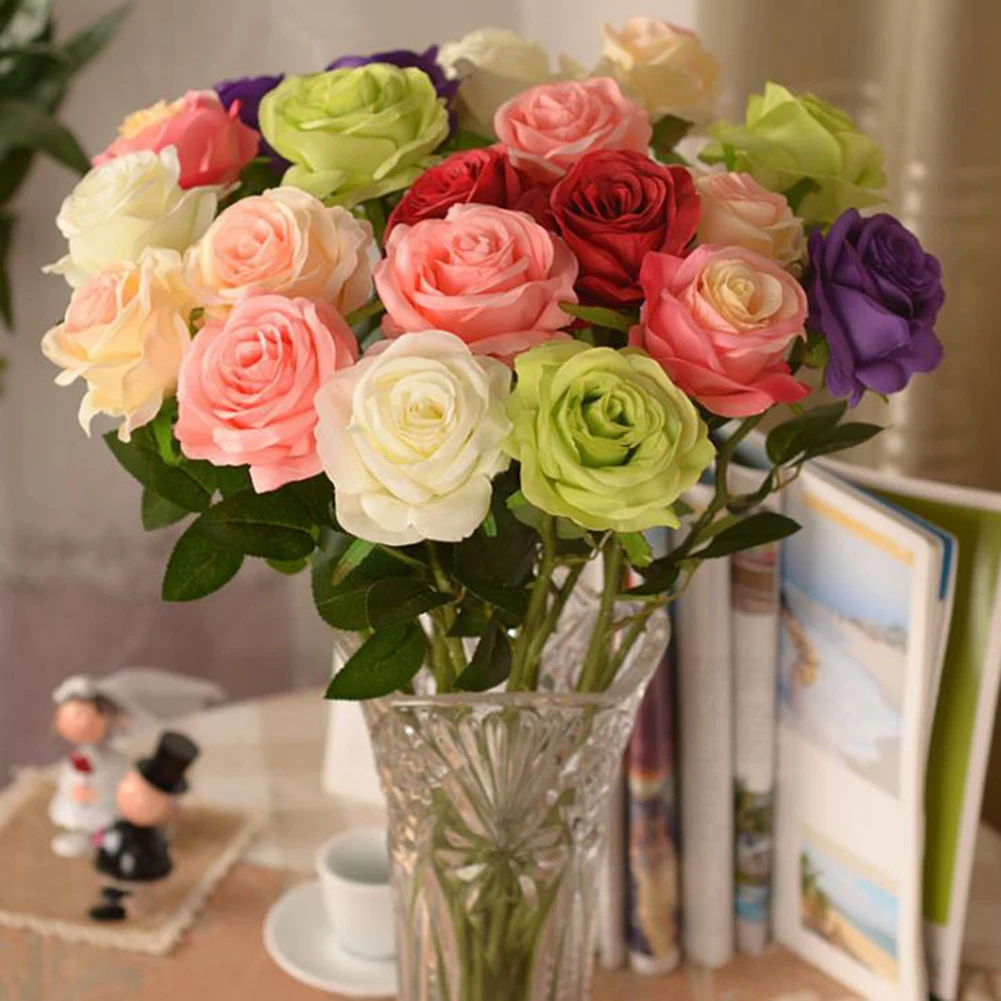 1PCS Simulation Rose Bouquet Artificial Flowers Home Garden Party Wedding Decoration Gifts
1PCS Simulation Rose Bouquet Artificial Flowers Home Garden Party Wedding Decoration Gifts