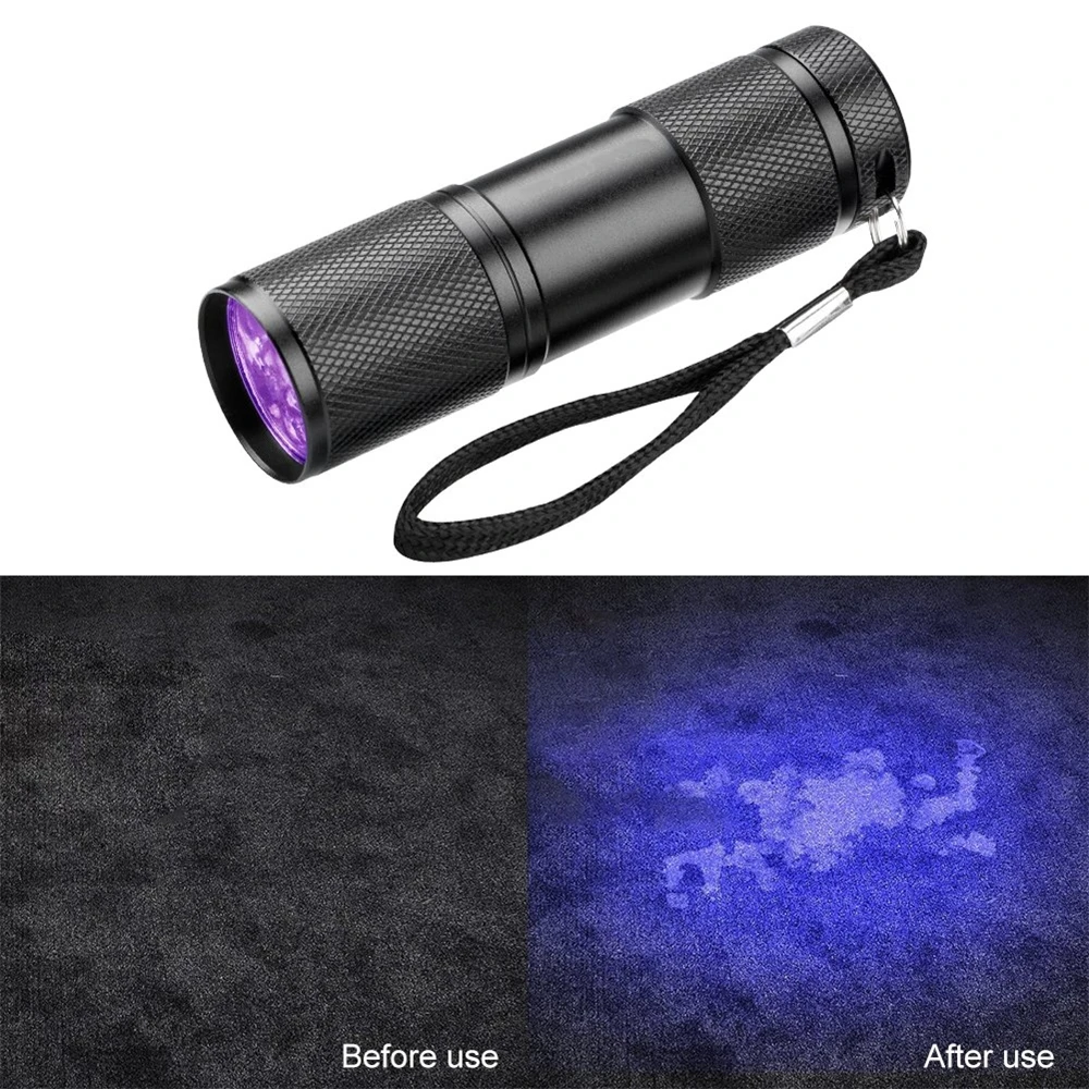 NEW UV Flashlight 21LED 12LED UV Light 395-400nm LED UV Flashlights linterna torch Ultraviolet Black Light lamp
NEW UV Flashlight 21LED 12LED UV Light 395-400nm LED UV Flashlights linterna torch Ultraviolet Black Light lamp