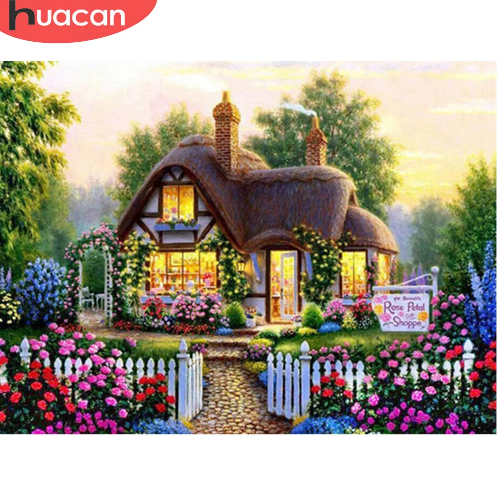 HUACAN Full Square Drill 5D Diamond Painting House Embroidery Cross Stitch Scenic Home Decor Gift Diamond Art
HUACAN Full Square Drill 5D Diamond Painting House Embroidery Cross Stitch Scenic Home Decor Gift Diamond Art