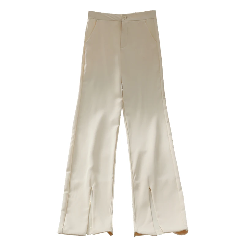 Korean Style Western Style All-Matching Loose Slimming Slit Wide-Leg Pants Women's 2021 Summer High Waist Drooping Straight
Korean Style Western Style All-Matching Loose Slimming Slit Wide-Leg Pants Women's 2021 Summer High Waist Drooping Straight