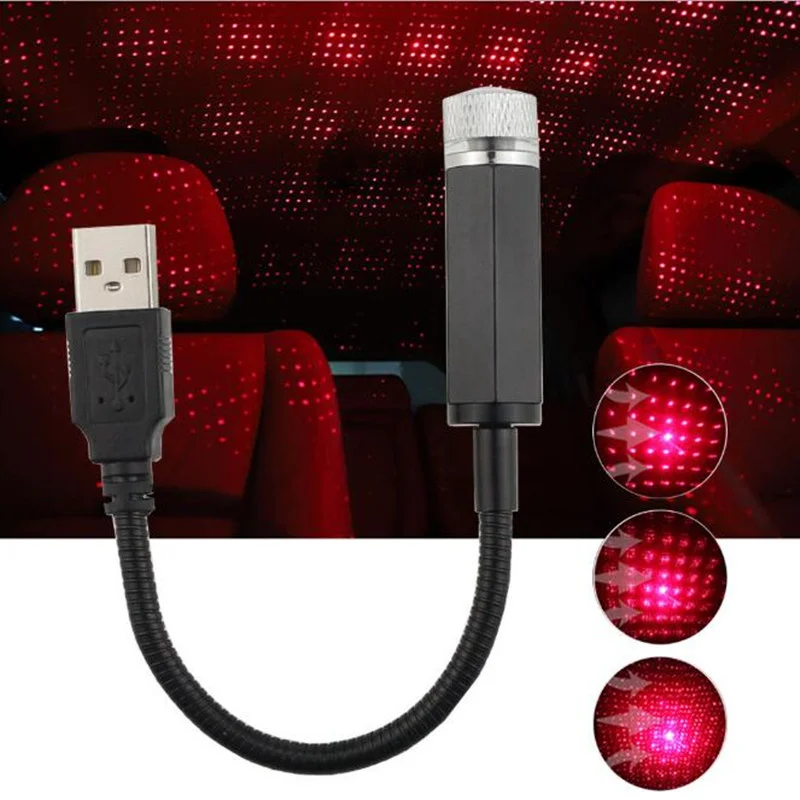 Декоративная USB лампа светодиодный Ночной светильник на крышу автомобиля для Suzuki