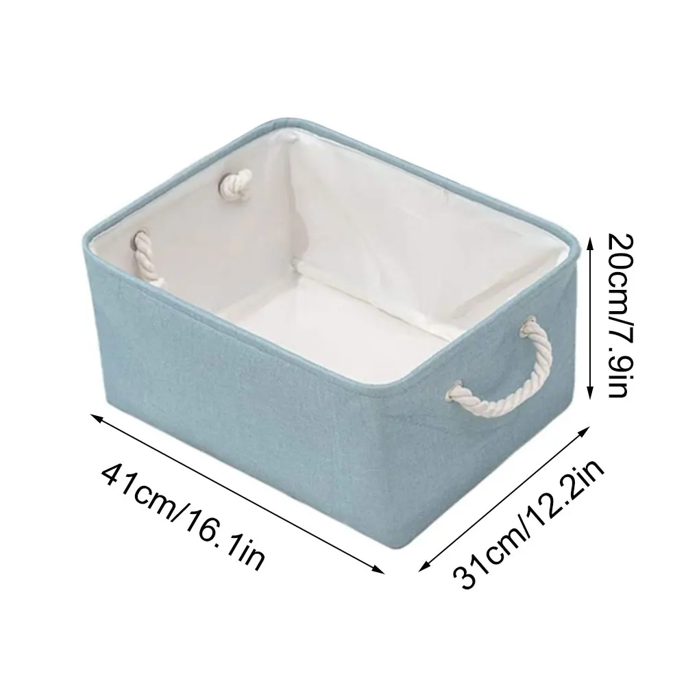 Laundry Basket Foldable Fabric Toys Storage Cube Basket Handles Organizer with Cotton Rope Handles Toy Wardrobe Clothing Bedroom
Laundry Basket Foldable Fabric Toys Storage Cube Basket Handles Organizer with Cotton Rope Handles Toy Wardrobe Clothing Bedroom
