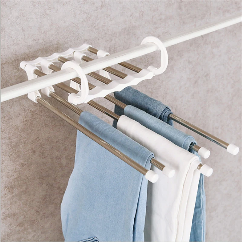 5 In 1 Wardrobe Hanger Multi-functional Clothes Hangers Pants Stainless Steel Magic Wardrobe Clothing Hangers for Clothes Rack
5 In 1 Wardrobe Hanger Multi-functional Clothes Hangers Pants Stainless Steel Magic Wardrobe Clothing Hangers for Clothes Rack