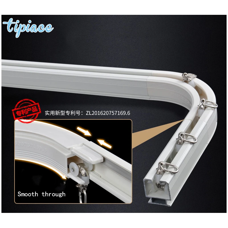 Aluminum Alloy Silent Durable Triple Curtain Track Rod Ceiling Side Installation Accessories Customized
Aluminum Alloy Silent Durable Triple Curtain Track Rod Ceiling Side Installation Accessories Customized